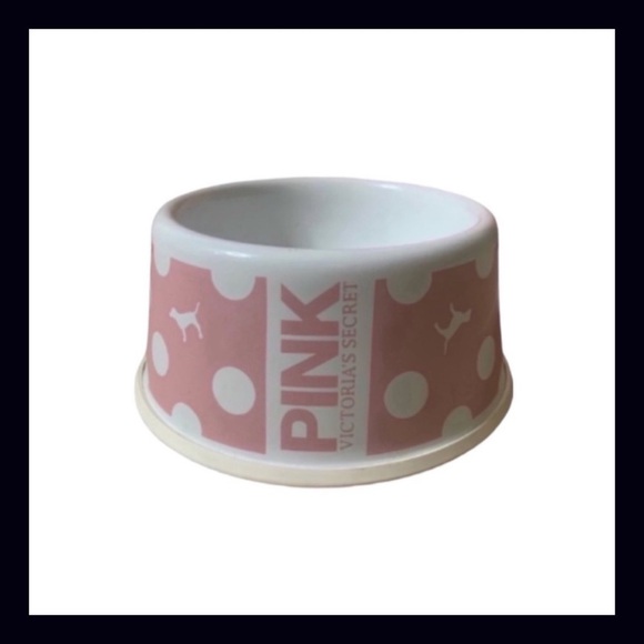 Vintage Victoria’s Secret Pink Very Rare Collectible Dog Bowl NWOT - Picture 1 of 3